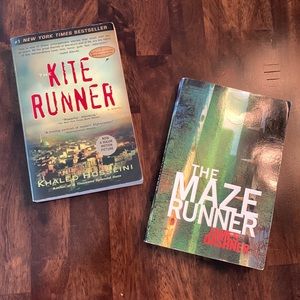 Set: The Kite Runner by Khalid Hosseini and The Maze Runner by James Dashner